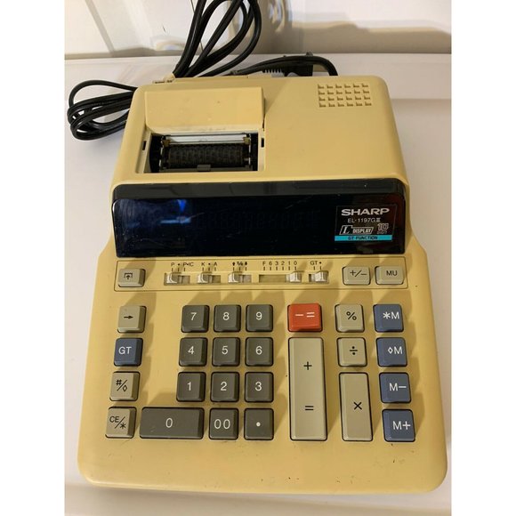 Sharp EL-1197GIII 10 Digit Large Display GT‎ Office Ribbon Printing Calculator - Picture 5 of 9